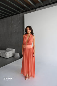 Serena Dress - Coral