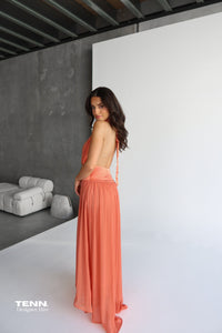 Serena Dress - Coral