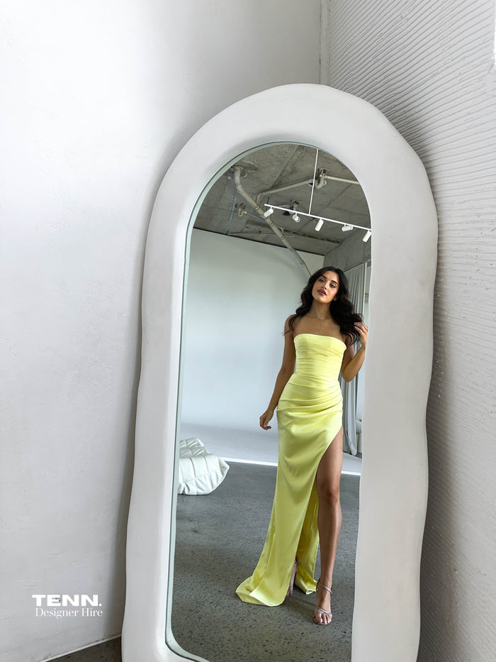 Yellow formal dress