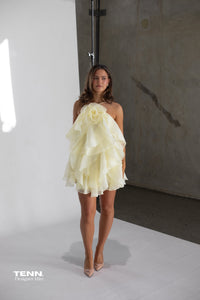 Pandorea Layered Mini Dress - Butter