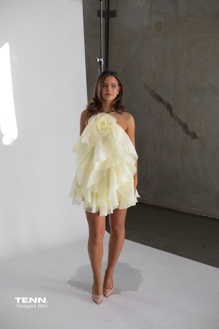 Pandorea Layered Mini Dress - Butter