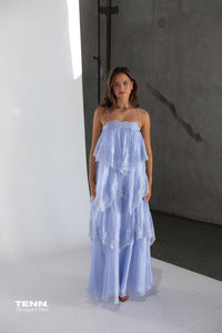 Ophelia Lace gown - French Blue