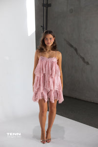Ophelia Lace Dress - Pink