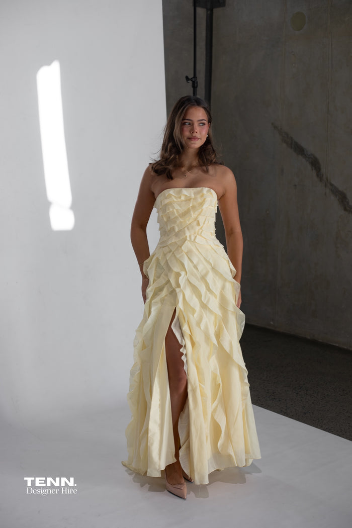 Allairie Gown - Butter Yellow