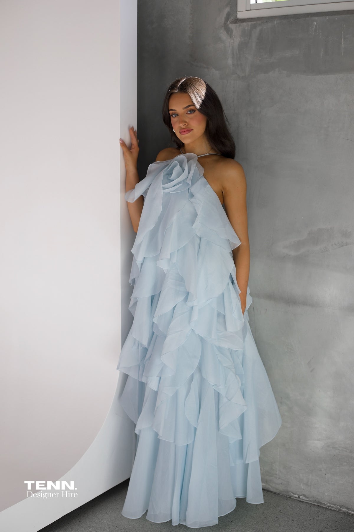 Pandorea Gown - Silver Blue TENN. Pandorea Gown - Silver Blue TENN.