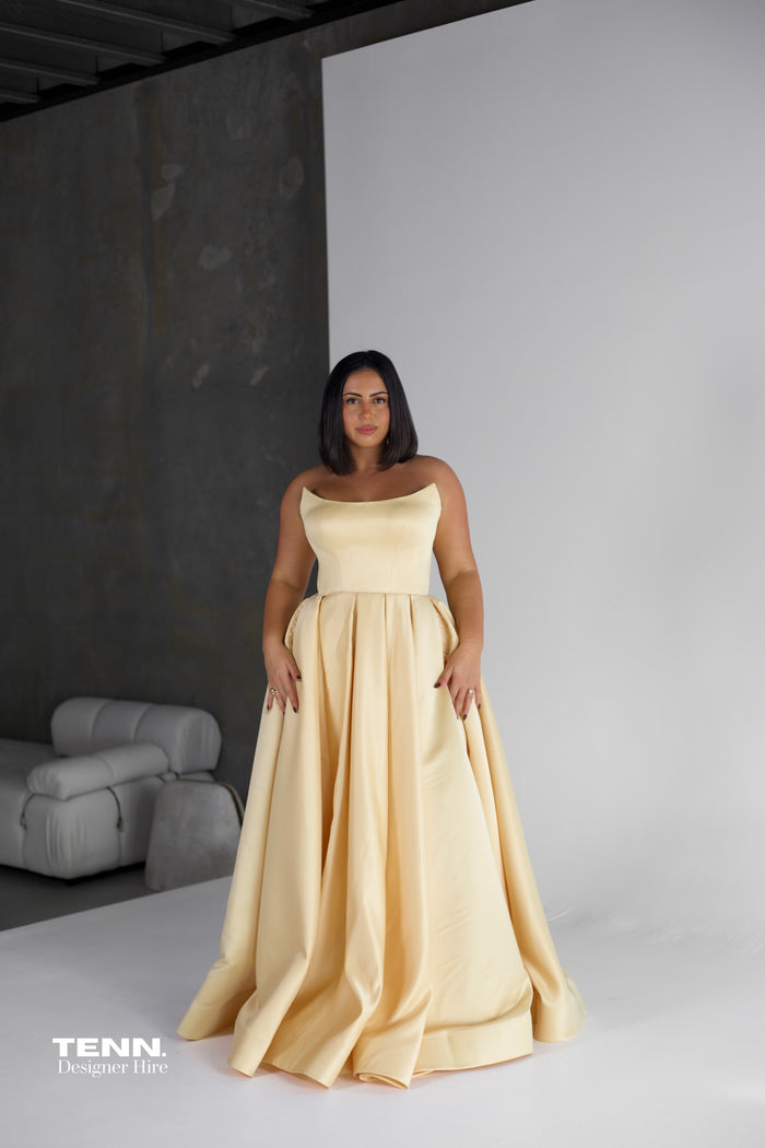 Lia Stublla yellow dress