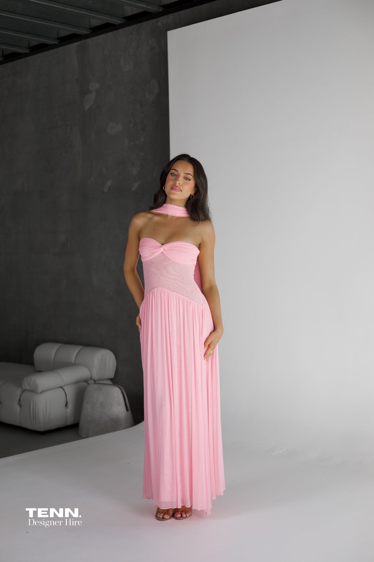 Raphaella Santana pink dress