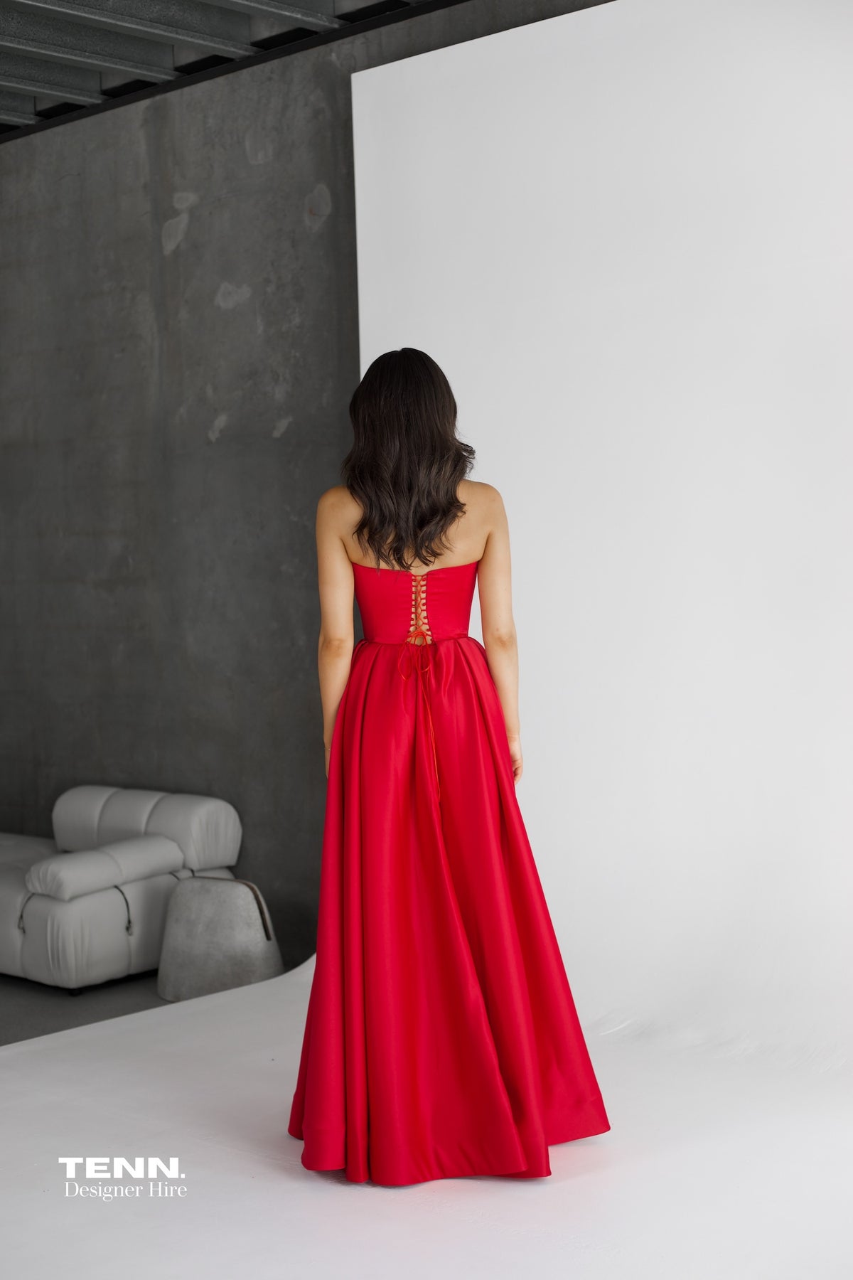 Lia Stublla red dress
