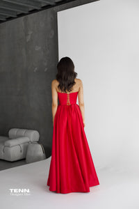 Lia Stublla red dress