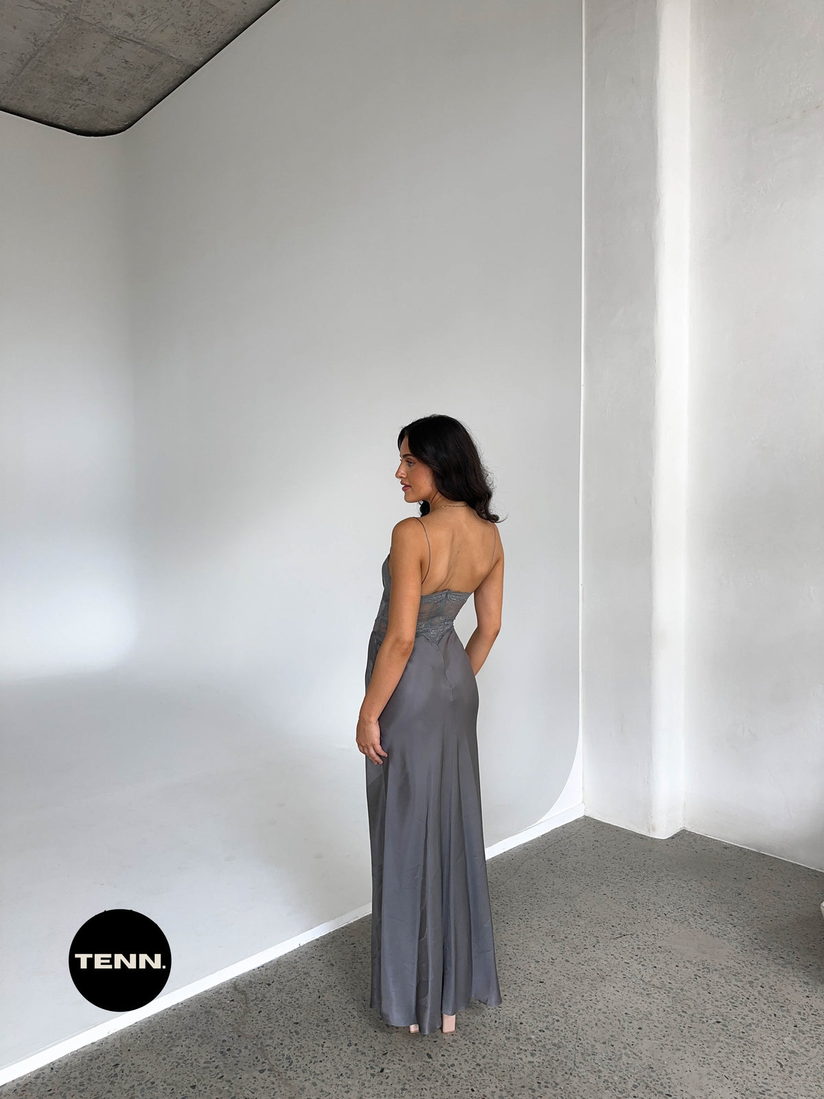 Grey Slip Dress 