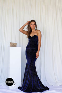 Cindy dress Navy Sparkle 