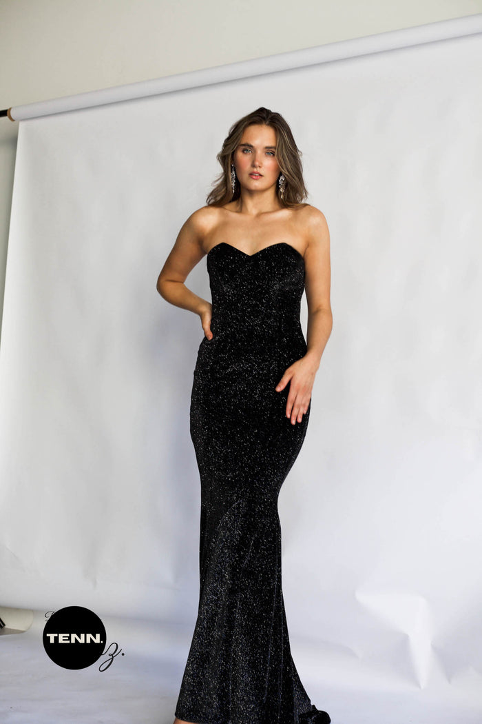 Cindy Gown Black Sparkle