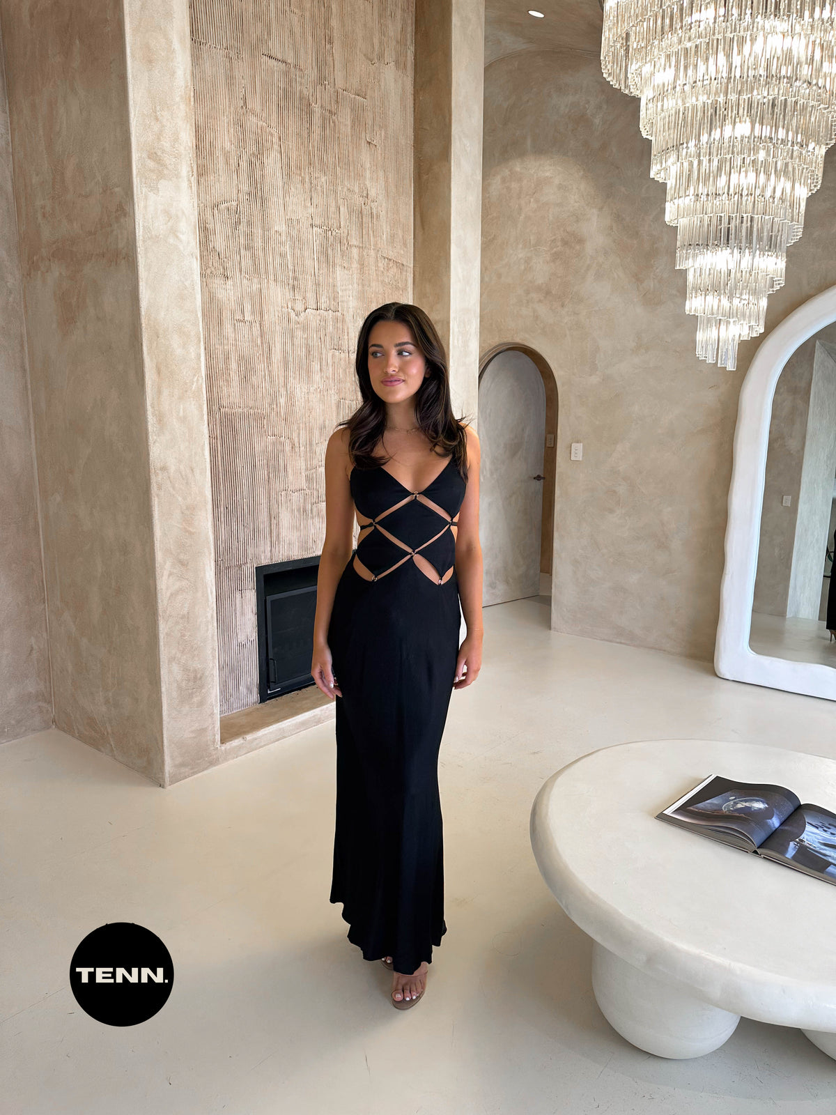 Aesthetic Cute Black Maxi Dresses Elegant Luxury Party Evening