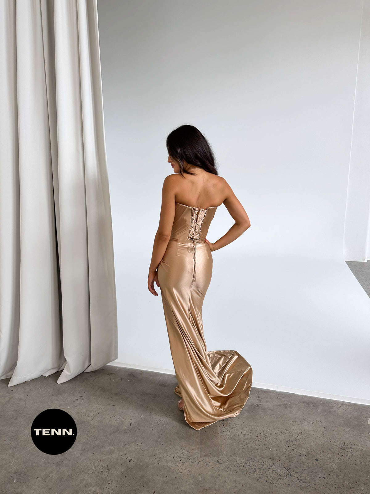 Gold formal dress