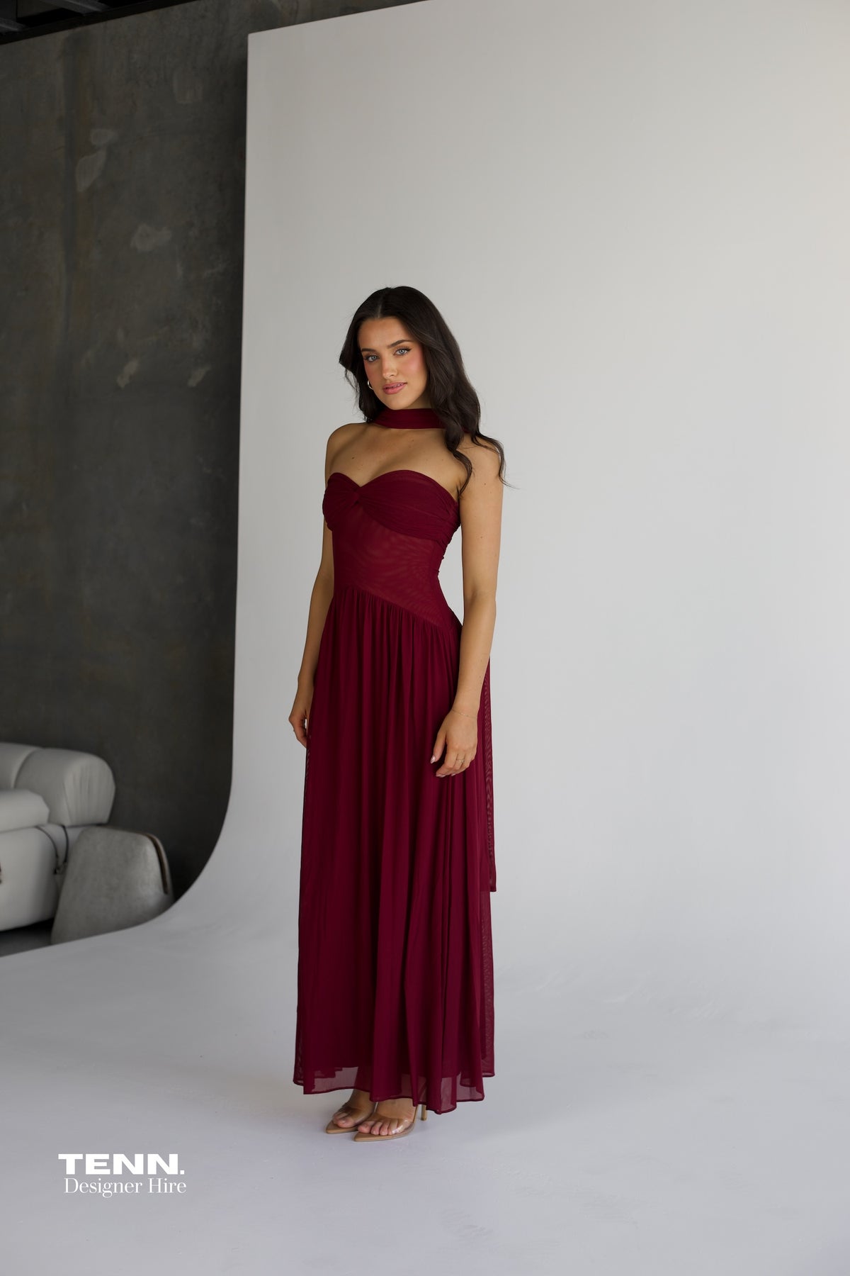 Ophelia dress wine