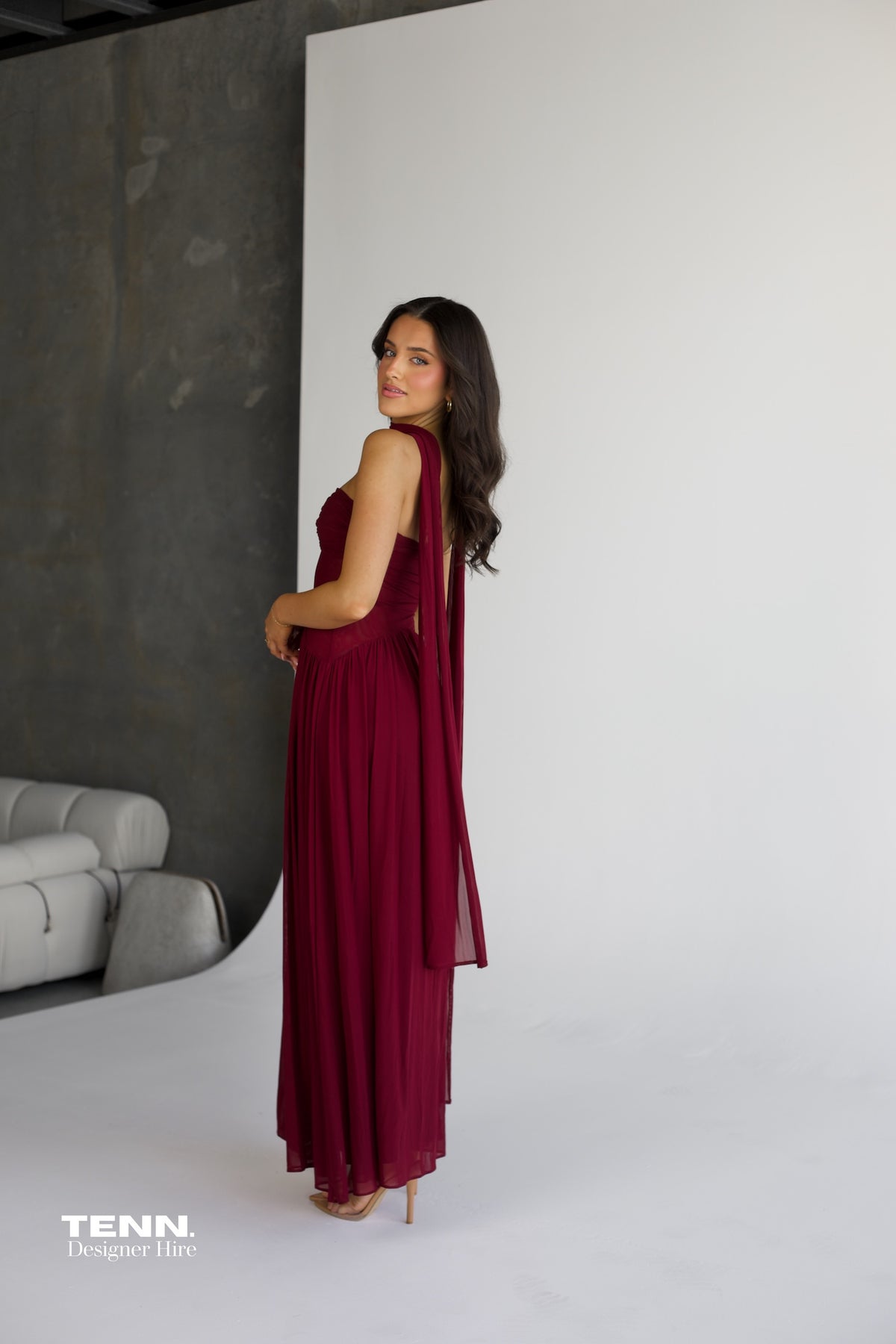 Ophelia dress wine