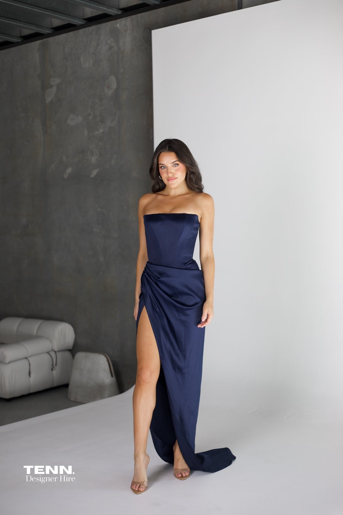 Diour Gown - Navy