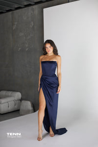 Diour Gown - Navy