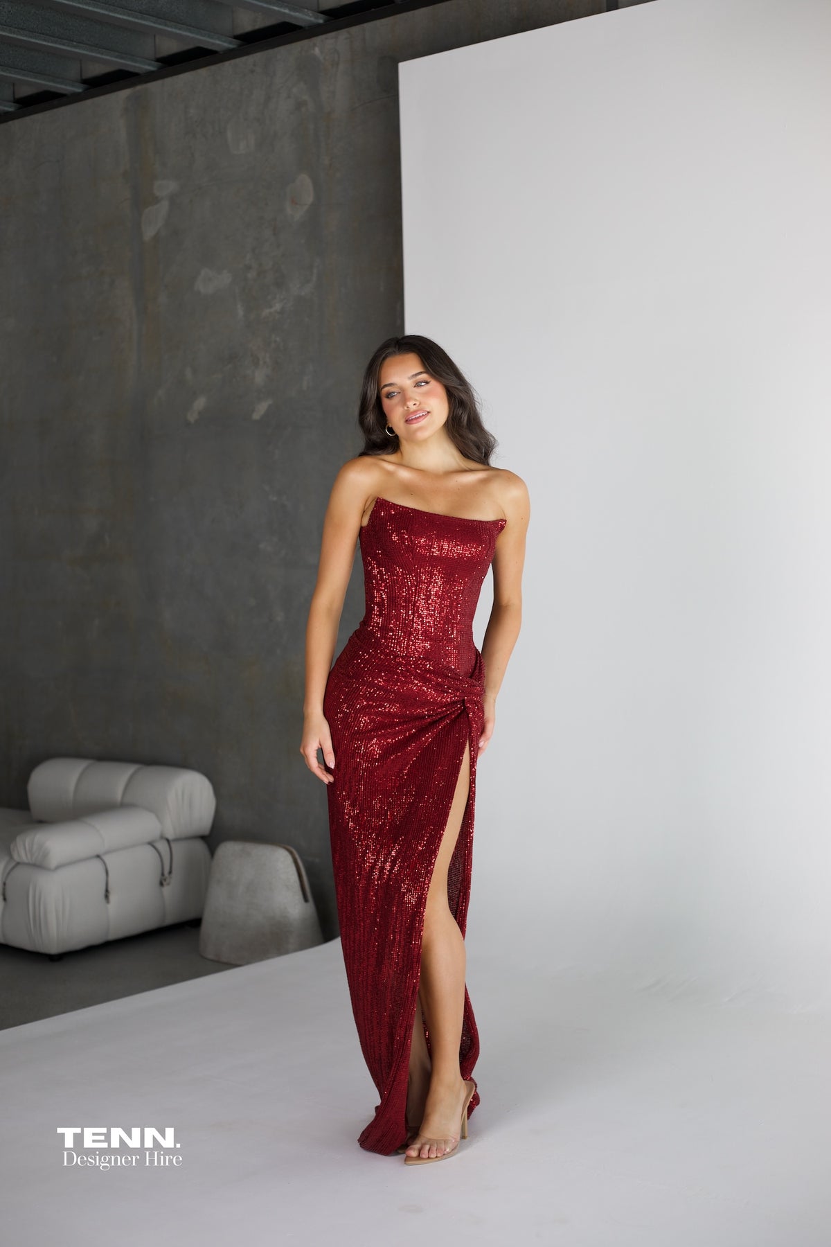Chanel Gown - Wine