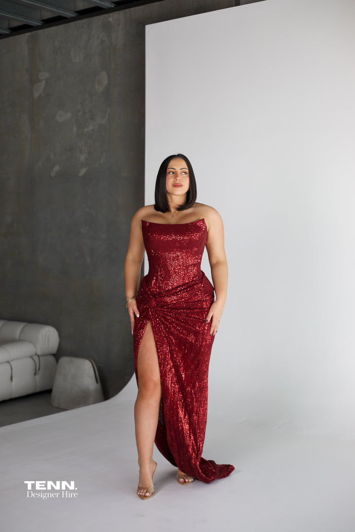Chanel Gown - Wine