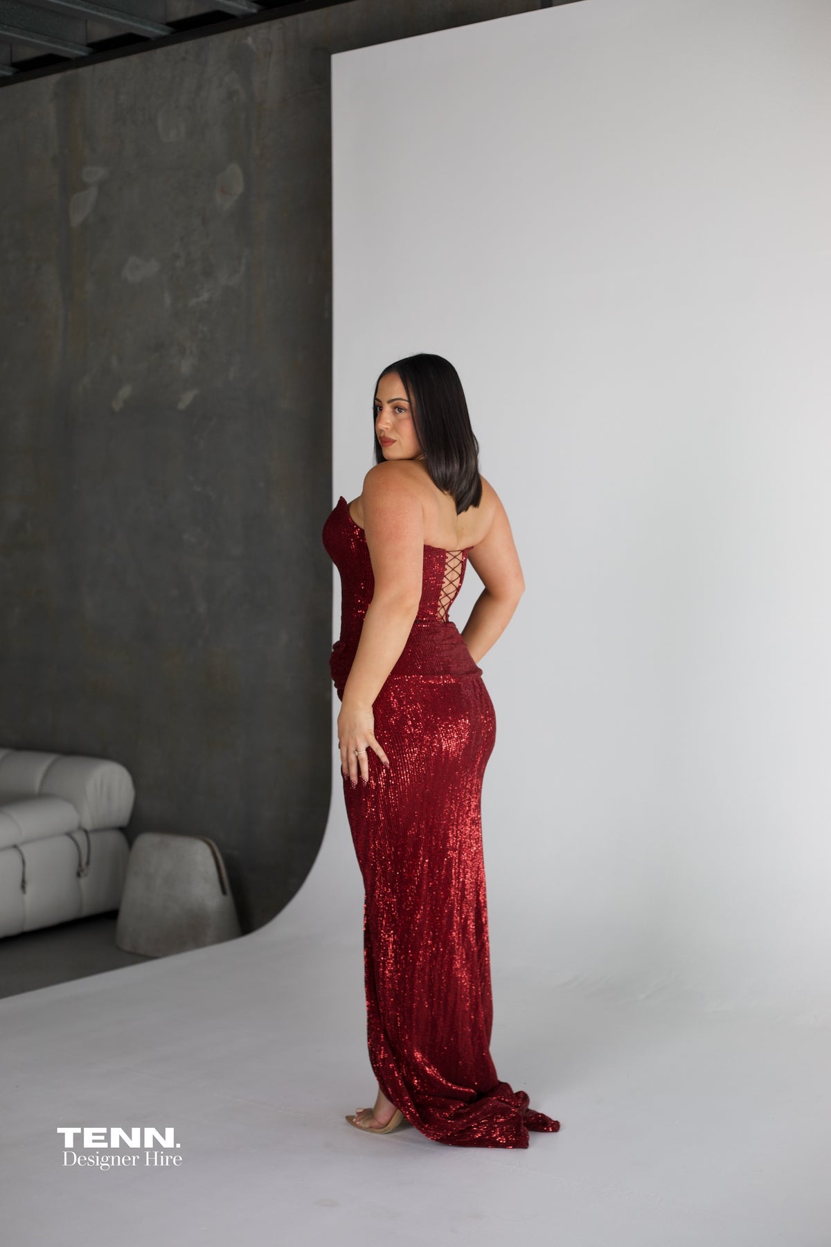 Chanel Gown - Wine