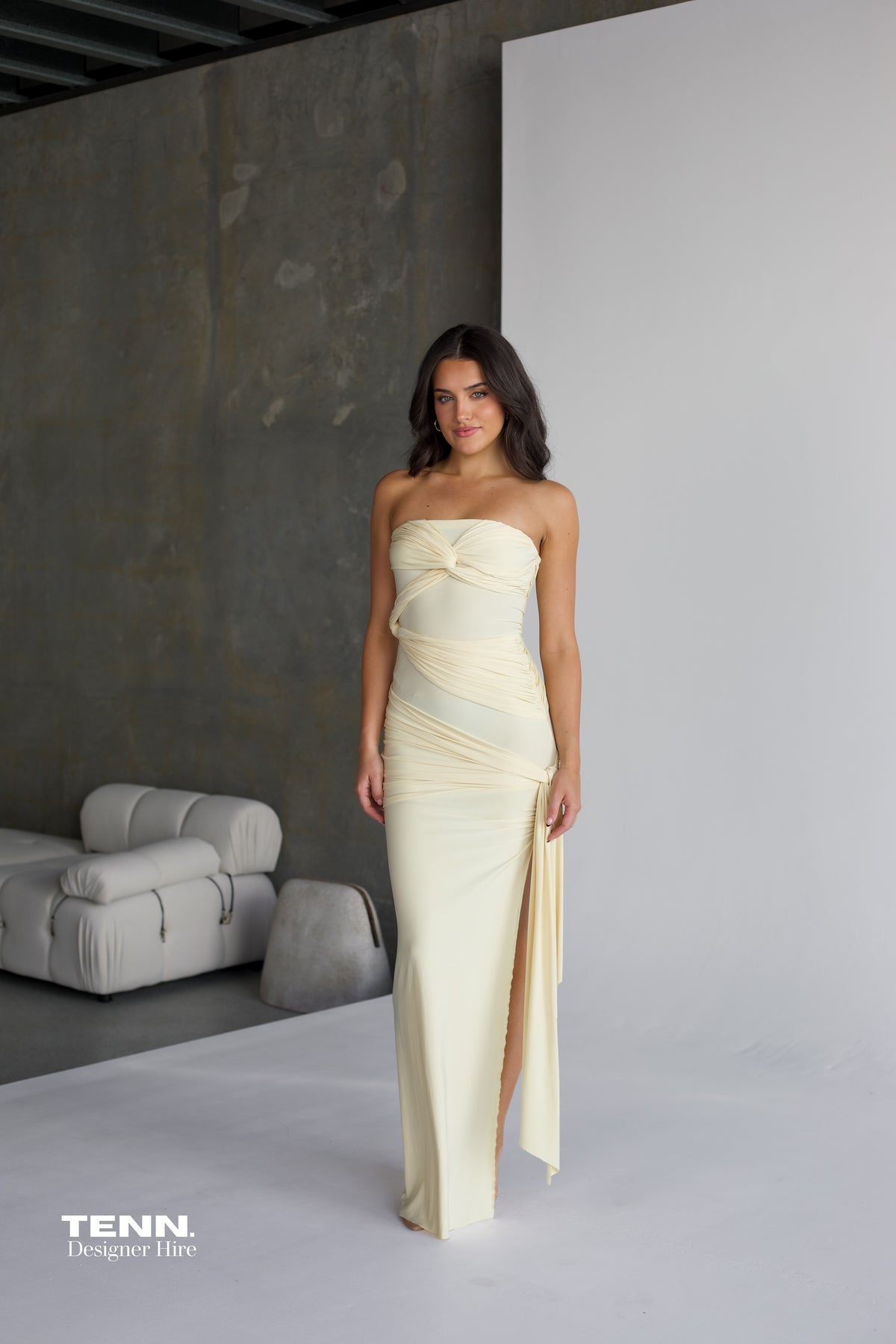 Miranda Gown - Lemon