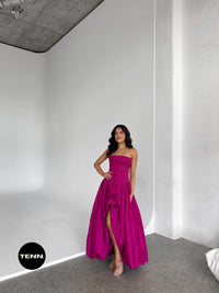 Aje Violette Bubble Hem maxi dress