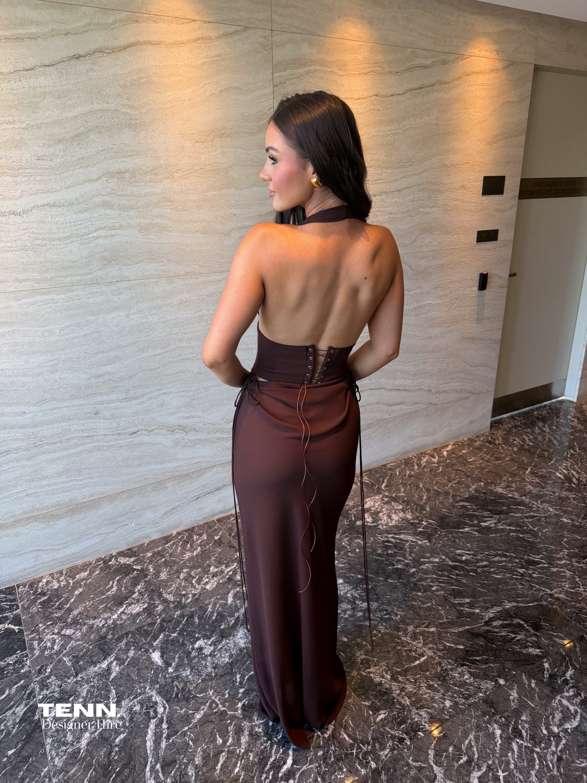 Bronte Top & Allira Skirt set - Espresso