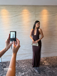 Bronte Top & Allira Skirt set - Espresso