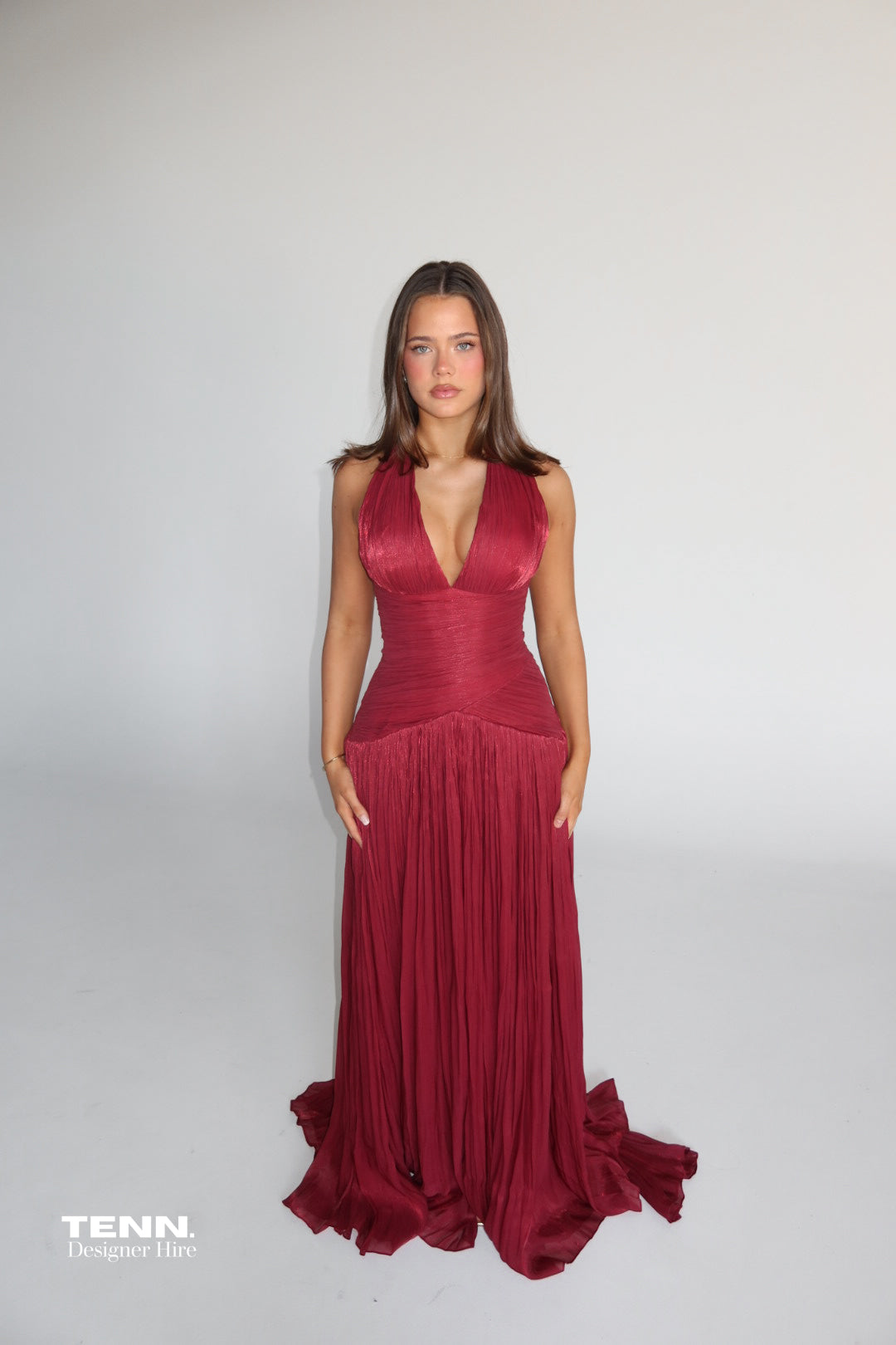 TENN Exclusive Red Victoria Couture Gown TENN Designer Hire