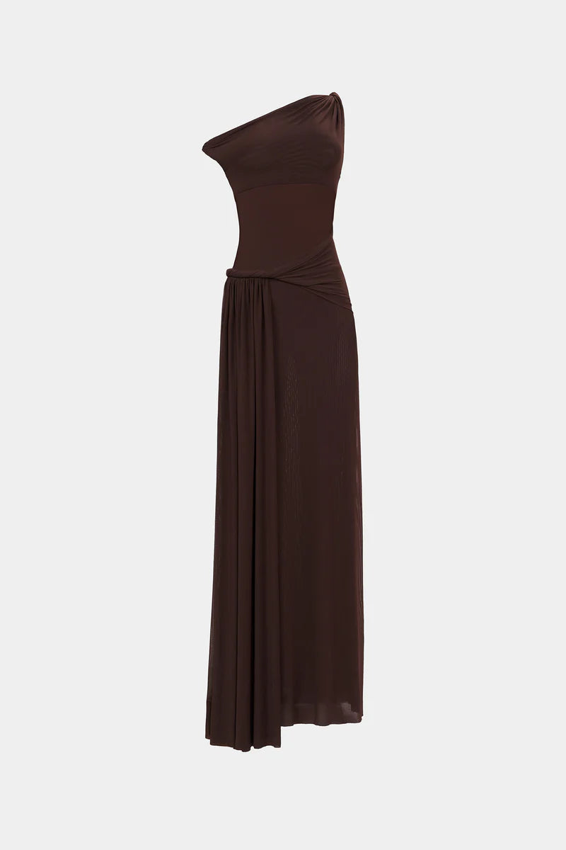 Sisal Mesh Dress - Espresso