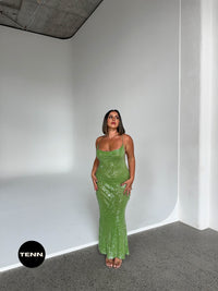 Gaia Dress - Green TENN. Gaia Dress - Green TENN.