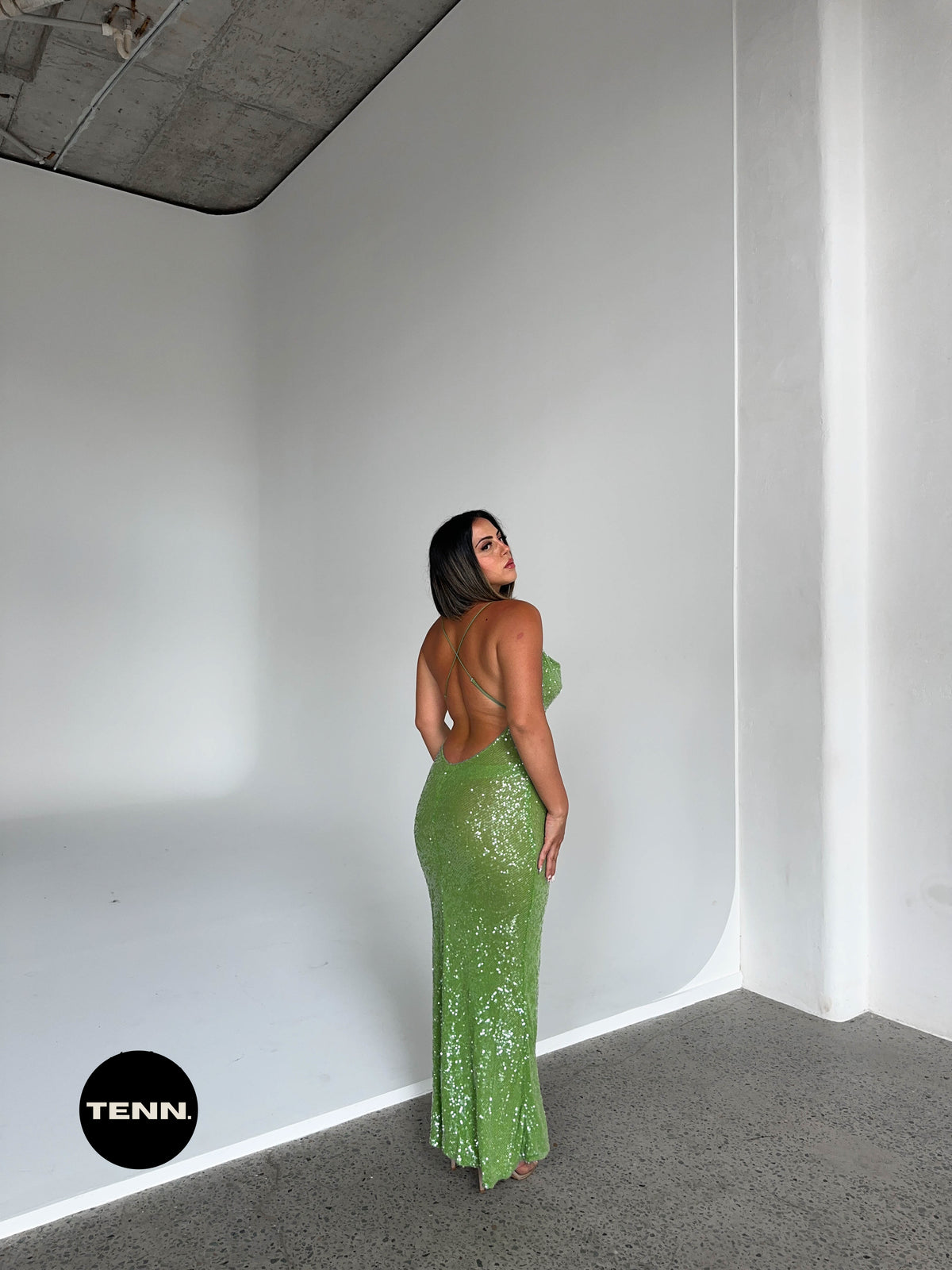 Gaia Dress - Green TENN. Gaia Dress - Green TENN.