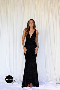 Kelly Gown black sparkle