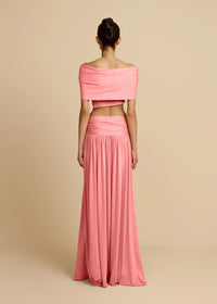 Alessia top & Maxi Skirt - Dusty Pink