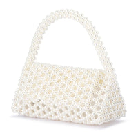 Amrita Beaded Clutch - White