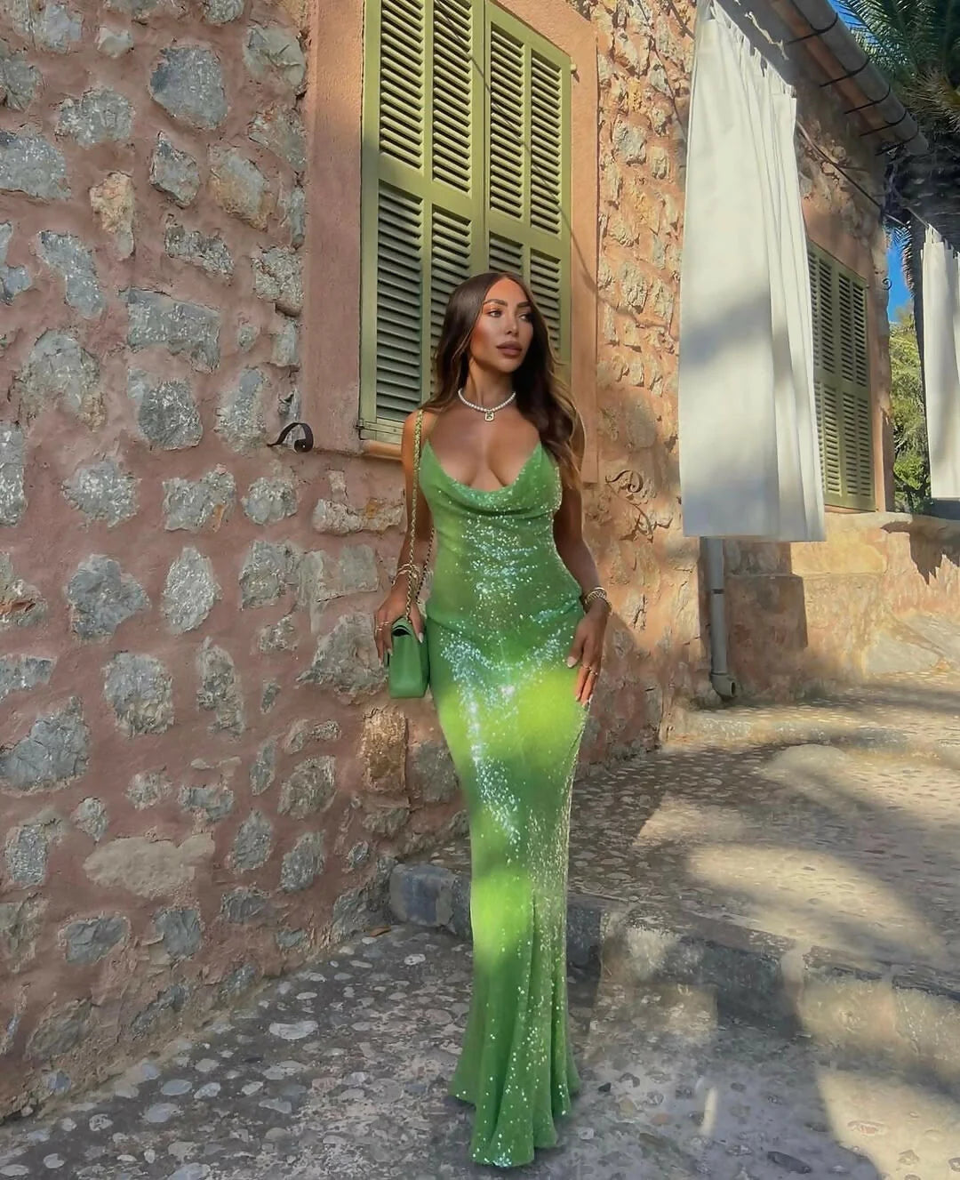 EX HIRE: Gaia Dress - Green