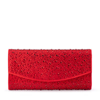 Emma Crystal Clutch - Red