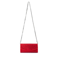 Emma Crystal Clutch - Red