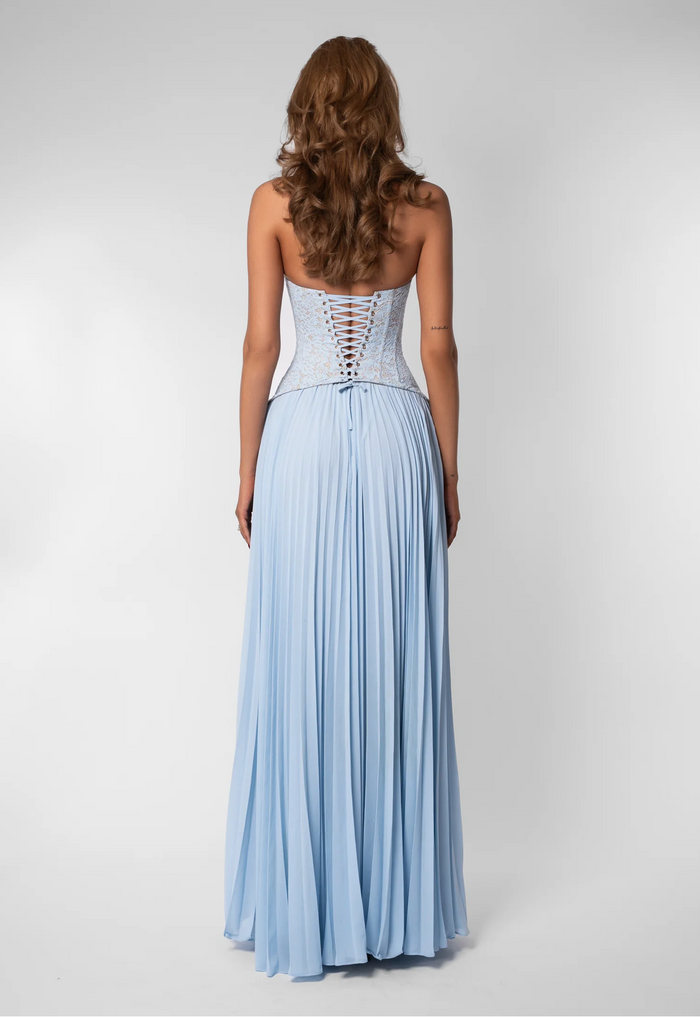 Fenity Gaia Dress Hire in Blue | TENN Designer Dress Hire – TENN.