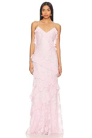 EX HIRE: Rialto Dress - Pink Lace