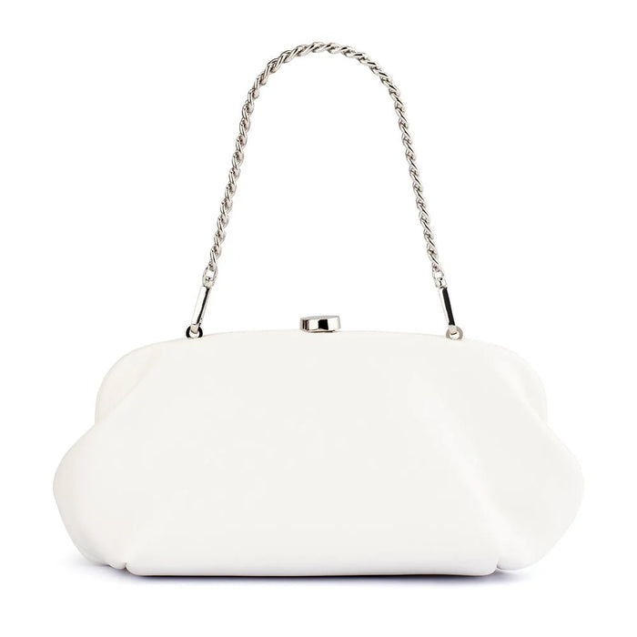 Josefina Framed Clutch - White