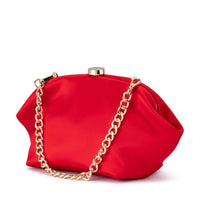 Karina Satin Clutch - Red