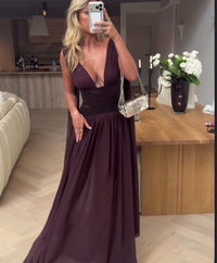 Arcina Ori Ramona Dress Cacao – TENN Designer Hire