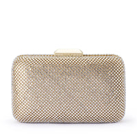 Ronny Crystal Mesh Clutch - Champagne