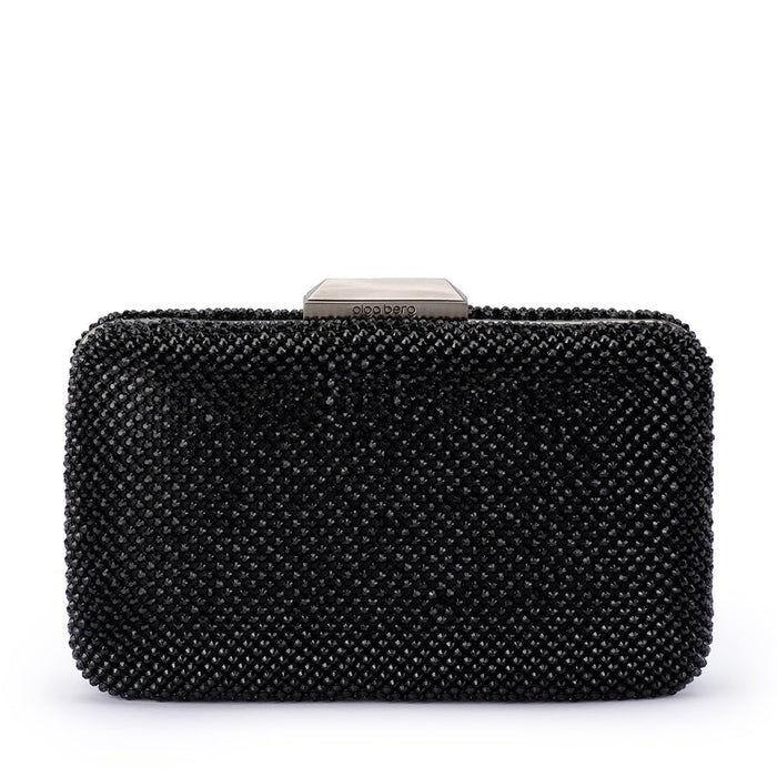 Ronny Crystal Mesh Clutch - Black