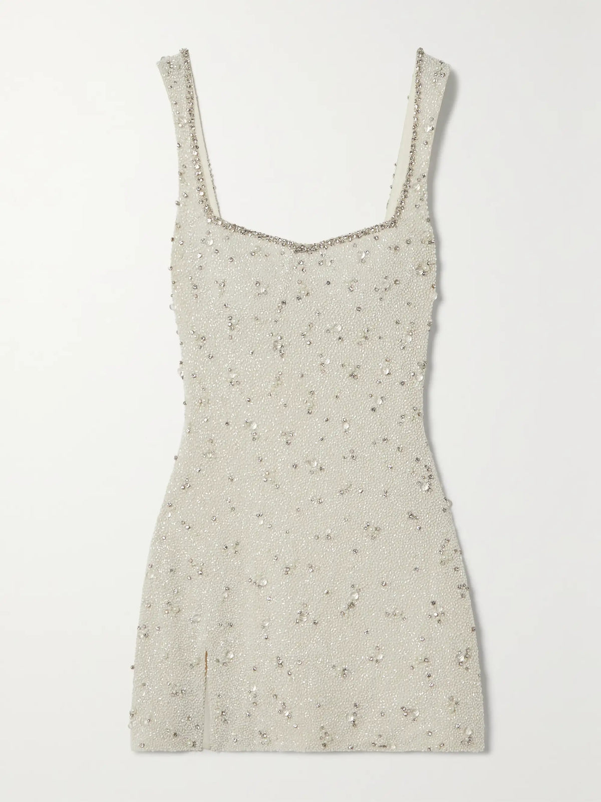 CLIO PEPPIATT Embellished stretch-tulle mini dress