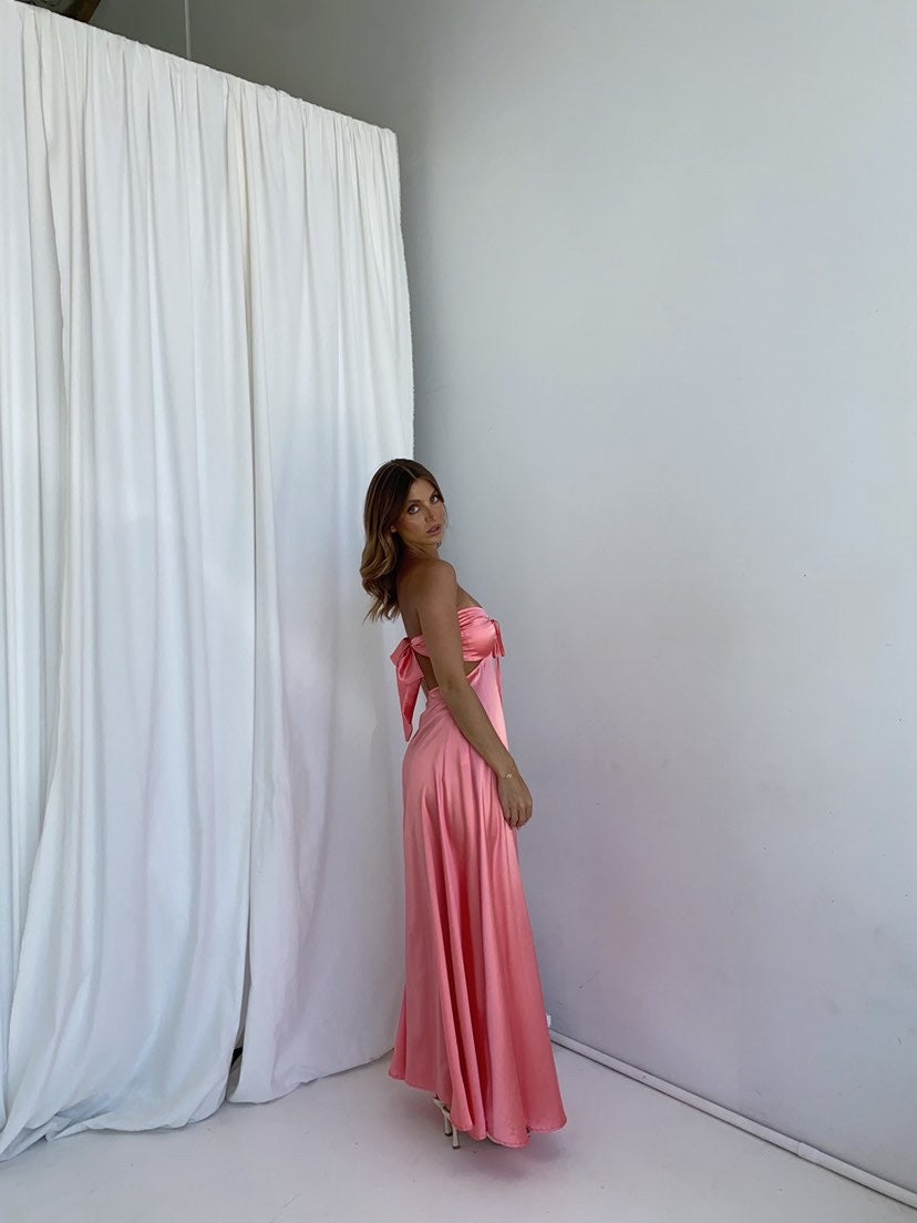 pink formal dress hire