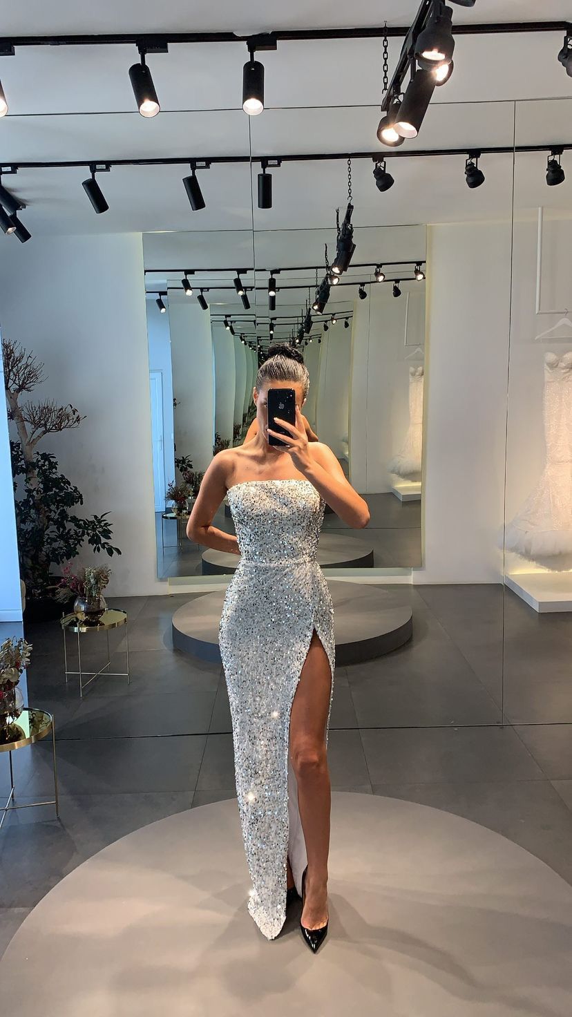 pale silver dress light puffy evening | Laura Fashion Silver Dresses For Women |