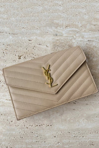 YSL nude clutch bag hire Gold Coast